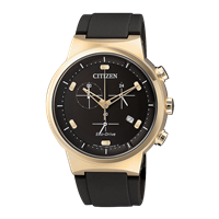Orologio Citizen Uomo Crono in Acciaio placcato oro giallo AT2403-15E - AT2403-15E